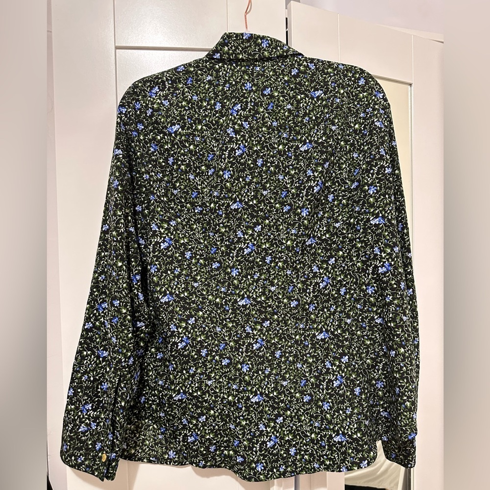Michael Kors Black Floral Blouse - Picture 4 of 5